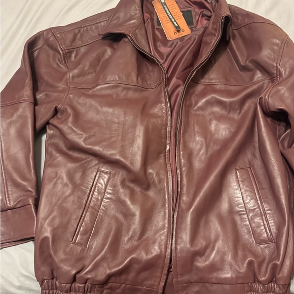 JILD New LeatherInn Maroon Jacket - Picture 1 of 3